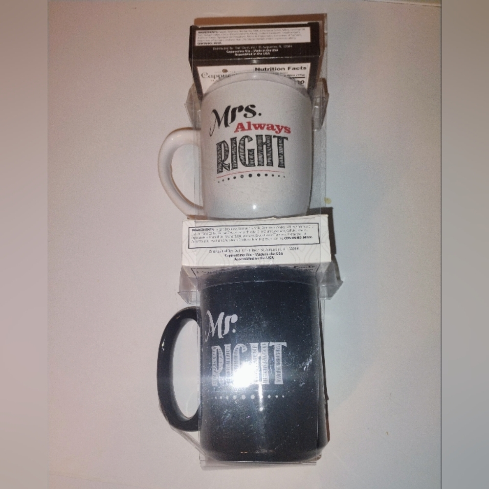 Mrs Always Right,Mr. Right Mug Set